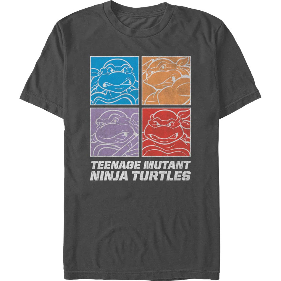 Square Outlines Teenage Mutant Ninja Turtles Tshirt